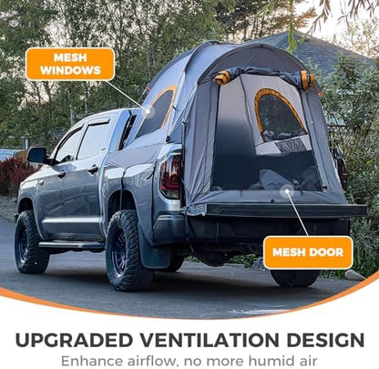 HEYTRIP Truck Bed Tent 5.5ft-6.8ft Waterproof Pickup Truck Tent Double Layer 2 Person Truck Tent Camper for Camping Fishing