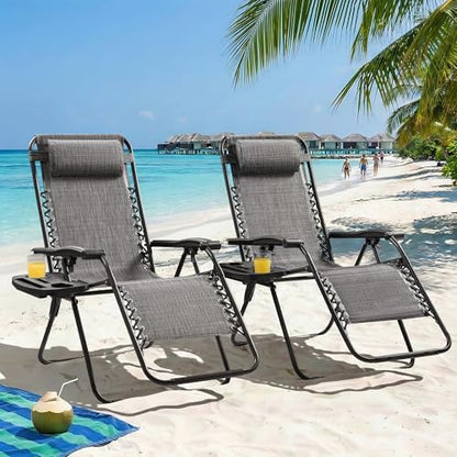 Homall Zero Gravity Chair Patio Folding Lawn Lounge Reclining Chair