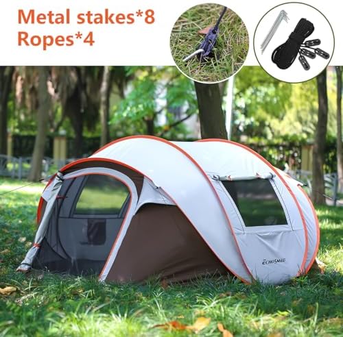 Pop Up Tent Camping Waterproof Family 4-6 Person Easy Setup Large