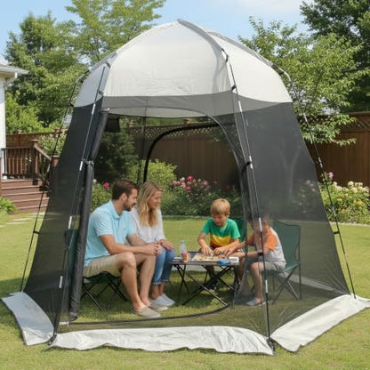 Abahub Portable Screen House Tent for 4 Person, 9.2x9.2x6.6 ft
