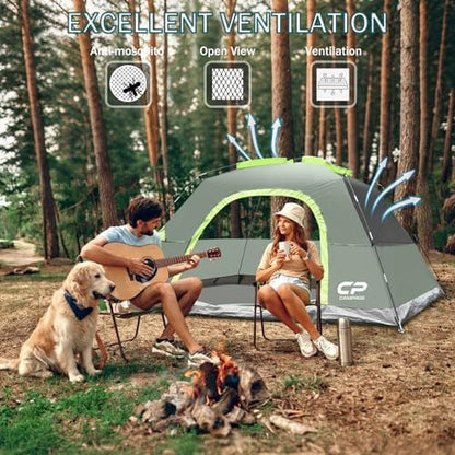 CAMPROS CP Tents for Camping 2/4/6 Person, Waterproof Windproof Dome Tent