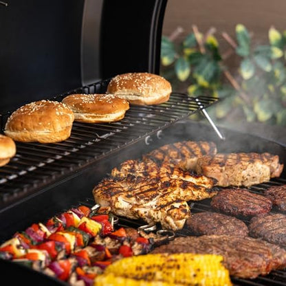 Charbroil Classic 3-Burner Propane Gas Grill, 30,000 BTU, 360 Sq. In. Cooking Area, Porcelain-Coated Grates, Compact Outdoor BBQ Grill with Side Shelves