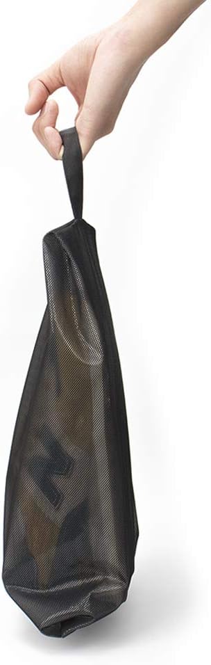 pack all Shoe Bag for Travel, Water-Resistant Shoe Pouch for Gym, Odor-Resistant Soccer Cleats Bag for Sport (Black, 1-Pack)