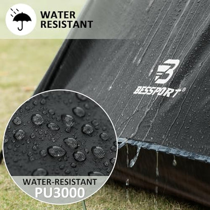 Bessport Camping Tent 1/2 Person Tent Waterproof Two Doors Backpacking Tent Easy Setup Lightweight for Outdoor, Hiking Mountaineering Travel