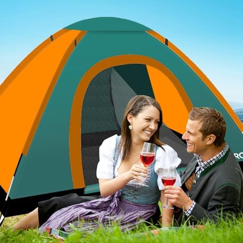 Portable Camping Tent, 2 Person Lightweight, Waterproof Windproof, UV Protection for Outdoor US