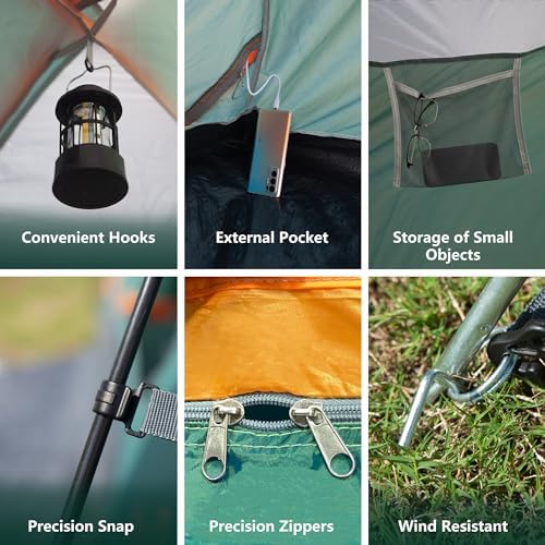 ASFANES Tents for Camping 2/4/6 Person Camping Dome Tent, Waterproof,Spacious, Lightweight Portable Backpacking Tent for Outdoor Camping/Hiking