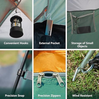 ASFANES Tents for Camping 2/4/6 Person Camping Dome Tent, Waterproof,Spacious, Lightweight Portable Backpacking Tent for Outdoor Camping/Hiking
