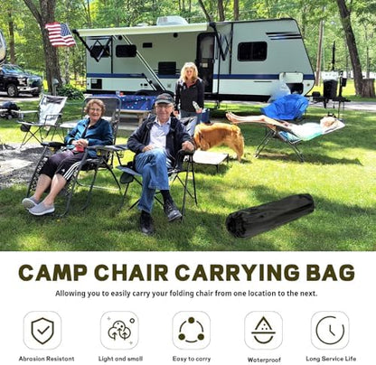 2 Pack Camping Folding Chair Replacement Carry Bag – Fits Coleman, Camp Covers for Portable & Lawn Folding Chairs, Durable, Tear-Resistant Storage Cover Sports Outdoor Gear Bag(Chair Not Included)