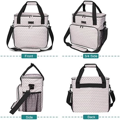 BAGLHER Dog Travel Bag, Pet Travel Bag (ALL Pet Travel Supplies), With 2 Pet Food Containers and 2 Collapsible Silicone Bowls; Essential Kits for Travel BLW