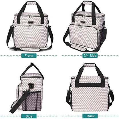 BAGLHER Dog Travel Bag, Pet Travel Bag (ALL Pet Travel Supplies), With 2 Pet Food Containers and 2 Collapsible Silicone Bowls; Essential Kits for Travel BLW