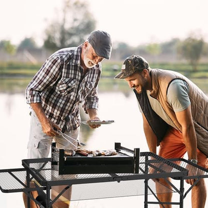 WildFinder Folding Table with 2 Wing Panels, 3x2 FT Foldable Camping Table