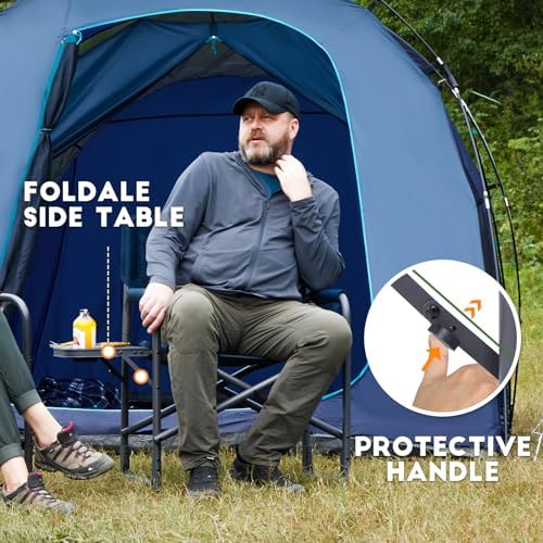 TIMBER RIDGE Aluminum Oversized Camping Chair, Support 400lbs