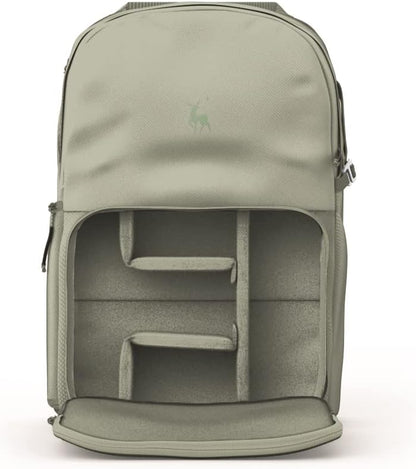 BREVITE - The Jumper - Compact Camera Backpacks for Photographers - A Minimalist & Travel-friendly Photography Backpack Compatible With Both Laptop & DSLR Accessories 18L (Pine Green)