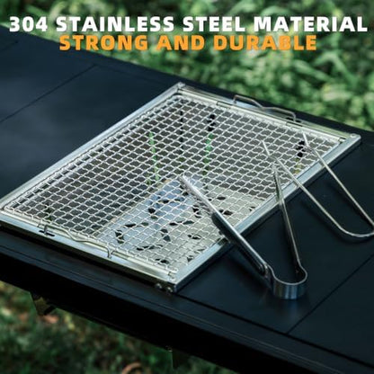 2‑in‑1 Charcoal Grill for IGT Table & Standalone Use, Silver