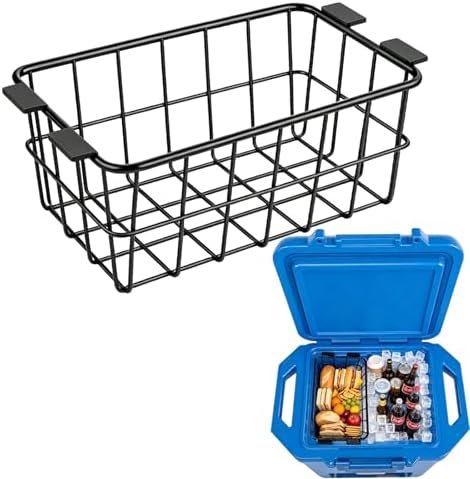 Cooler Basket for Ninja FrostVault 30qt Hard Cooler & Wheeled Coolers, Stainless Steel Storage Dry-Goods Baskets, Coolers Accessories - Camping Trips -Keep Food Dry & Organized.