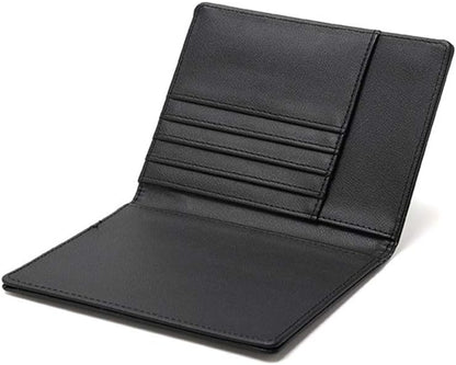 BAKUN Travel Wallet & Family Leather Passport Holder Cover RFID Blocking Travel Wallet, Leather Card Case, Travel Document Organizer Case(Black)