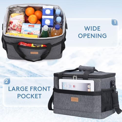 Lifewit Cooler Bag 30/50/60 Cans Collapsible, Insulated Large Lunch Bag