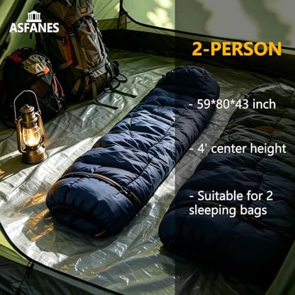 ASFANES Screened Camping Tent, 1-2 Person Waterproof, Haven Tent