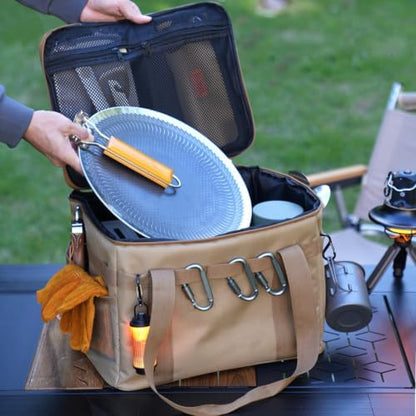 42L Camping Cooler Bag Khaki
