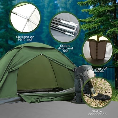 JAICOM 1-4 Person Camping Tent - Lightweight Backpacking Tent, Easy Set Up