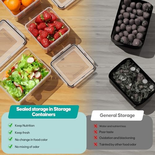 40 Pcs Food Storage Containers with Lids Airtight (20 Lids & 20 Containers)
