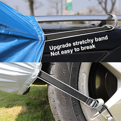 SUV Tailgate Tent with Awning, 2-Person Hatchback Tent for Camping