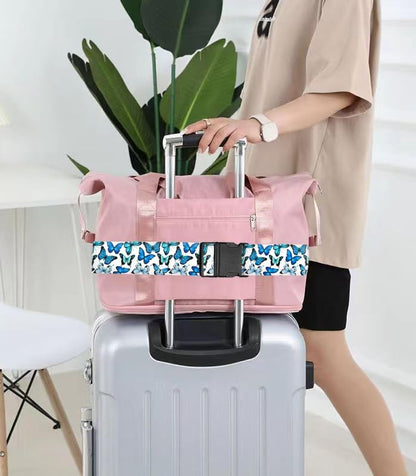 Luggage Straps for Suitcases Travel Belt Accessories, Cute Suitcase Strap, Adjustable Luggage Belt Strap, Heavy Duty with Quick-Release Buckle Luggage Strap Cute Butterfly