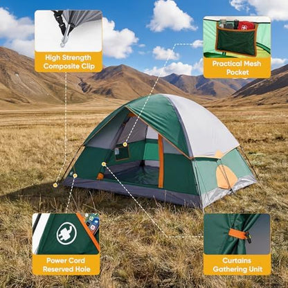 NEWBULIG Camping Tent 2 Person, 2 Person Tent for Camping, Instant Setup