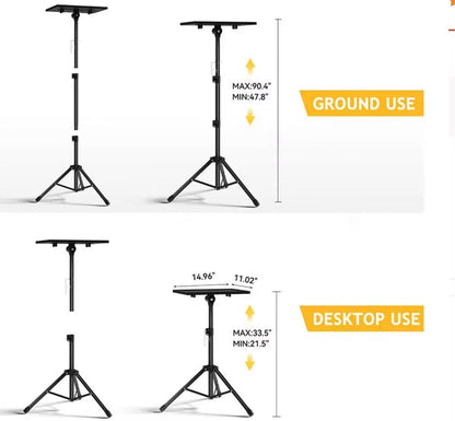 Spark Living-Portable Laptop Tripod Stand – Adjustable Height & Durable Design for Work or PresentationsFoldable Laptop Stand Tripod – Lightweight & Sturdy for Desk or Travel