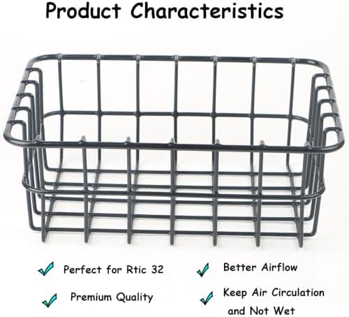 Cooler Basket for RTIC 32 QT,Storage Insert Dry-Goods Baskets Compatible with RTIC 32 Ultra-Light Coolers,Stainless Steel Wire Rack