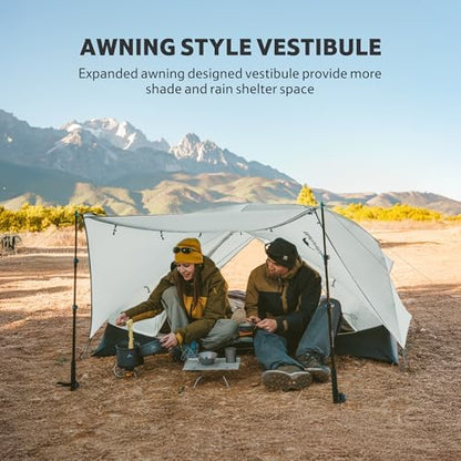 Naturehike Mongar Upgraded 1/2/3 Person Backpacking Tent,Waterproof Lightweight Camping Tent with Footprint