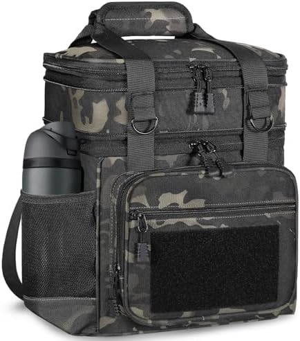 GLENKEY Tactical Lunch Box Men 22L Expandable Insulated Leakproof Cooler