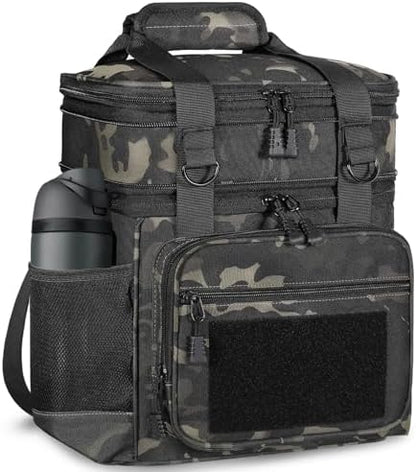 GLENKEY Tactical Lunch Box Men 22L Expandable Insulated Leakproof Cooler