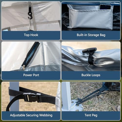 Camping Cube, Inner Tent for 10' x 10' Pop Up Canopy, 4-6 Person Canopy