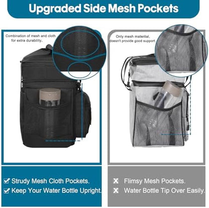 GLENKEY Tactical Lunch Box Men Expandable Insulated Leakproof Cooler Bag