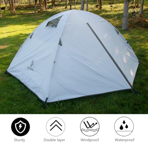 HILLMAN 1/2/3/4 Person Tents for Camping Instant Lightweight Backpacking Tents Easy Set Up Waterproof Family Camping Tent with Rainfly & Carry Bag Portable Dome Tent for Camping Hiking & Traveling