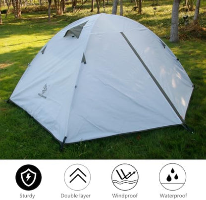 HILLMAN 1/2/3/4 Person Tents for Camping Instant Lightweight Backpacking Tents Easy Set Up Waterproof Family Camping Tent with Rainfly & Carry Bag Portable Dome Tent for Camping Hiking & Traveling