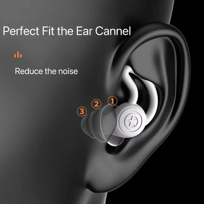 3 in 1 Ear Plugs for Noise Reduction, Ear Plugs for Sleeping Noise Cancelling, Washable Hearing Protection for Work, Travel, Concert, Swimming, Sleep Snoring