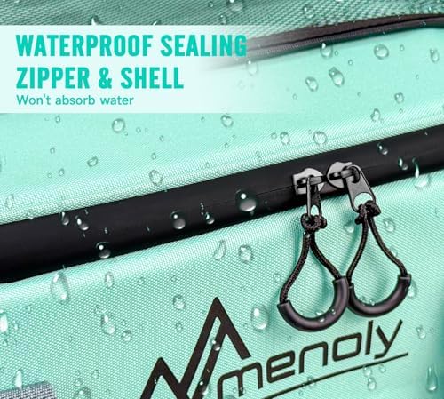 MENOLY Paddle Board Accessories Cooler, 25L Sup Kayak Deck Cooler Bag Fit 30 Cans with Bottle Opener, Adjustable Strap for Paddleboarding, Kayaking, Camping