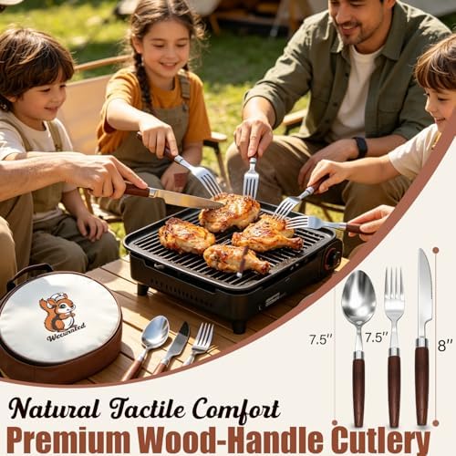 Camping Mess Kit, Stainless Steel Stylish Set