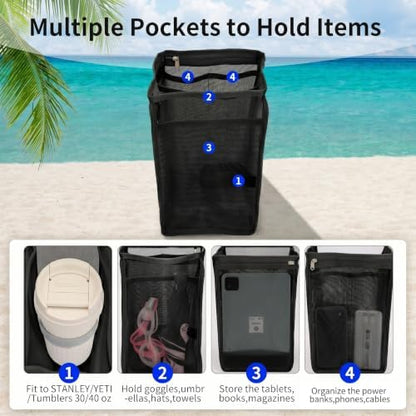 2-in-1 Cooler Organizer Insert Mesh Pouch for Bogg Bag Accessories