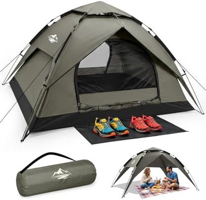 Camping Tent 2/3/4 Person Instant Pop Up Tents for Camping