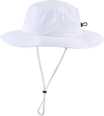 Home Prefer UPF50+ Mens Sun Hat Wide Brim Fishing Hat for Men UV Protection Womens Beach Bucket Hat for Golf Hiking Gardening