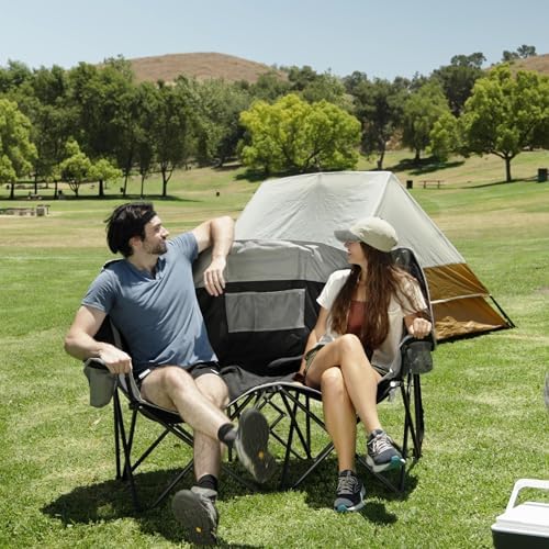 SUNNYFEEL Double Camping Chair Oversized Loveseat for Adults