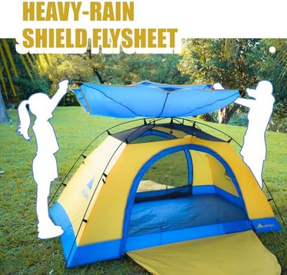 Tulip 2P Backpacking Tent – 3 Season Camping Tent,with Double Door, Waterproof Windproof Lightweight Easy Set Up 3 Season 2 Person Tent Camping, Hiking, Beaches, Picnic, Mountaineering