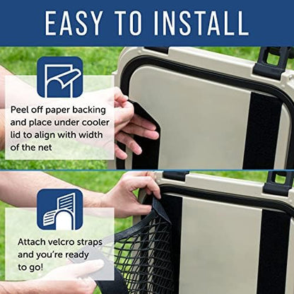 Maplefield Mesh Cooler Organizer Insert - Dry Storage Net for Engel & More Cooler Accessories - RTIC, Yeti - [40x20]
