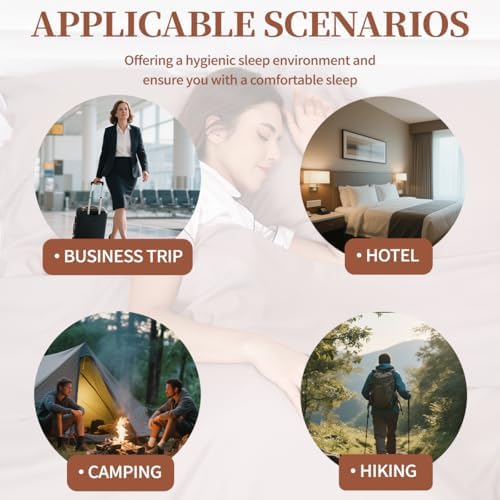 Sleeping Bag Liner, Compact Travel Sheets for Hotel Hostel
