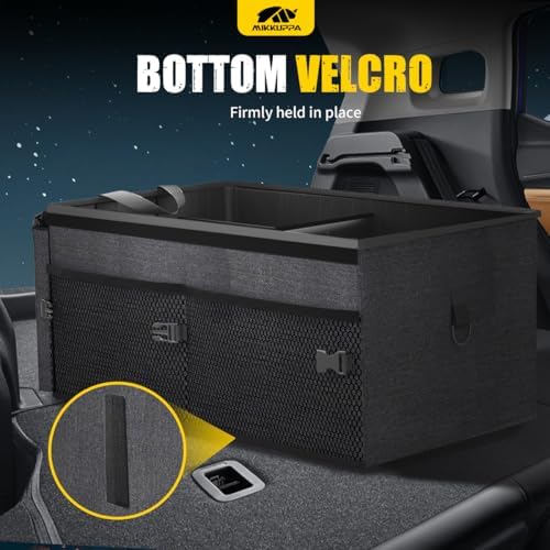 MIKKUPPA Car Trunk Organizer Set - 65L Collapsible Trunk Organizer with Lid