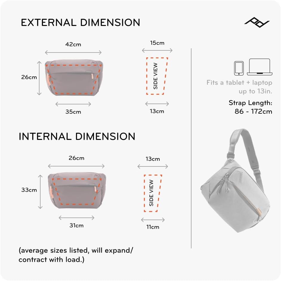 Peak Design Everyday Sling 3L, 6L and 10L
