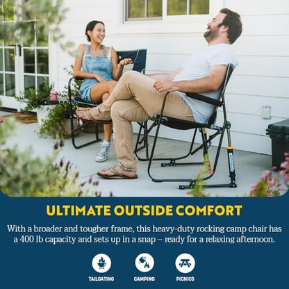 GCI Outdoor Freestyle Rocker XL Camping Chair - Indigo Blue